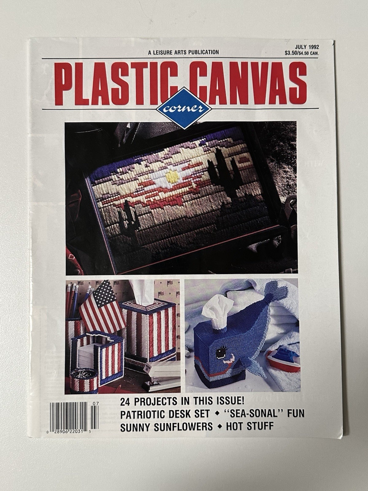 Plastic Canvas Magazine Lot of 5 Craft Pattern Needlepoint Projects