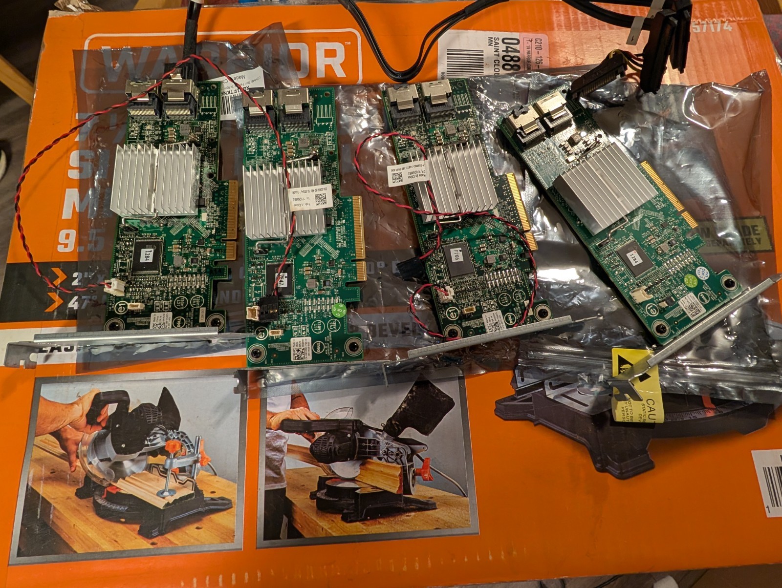 Lot of 4 Dell H310 PCIe SAS HBAs – Full‑Size Cards – Untested Pulls – Fast Ship