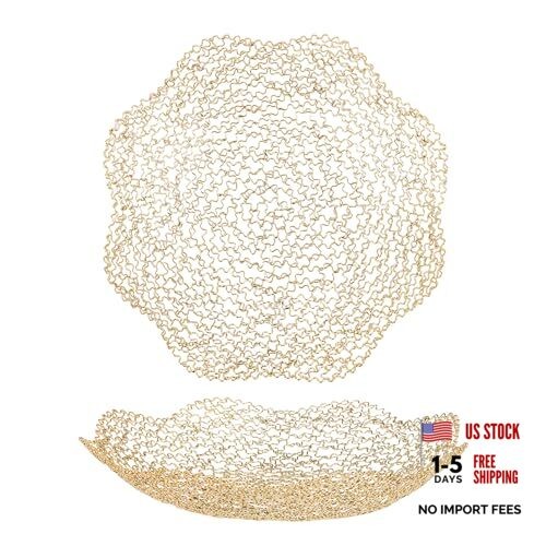 Decorative Dish for Home Decor and Centerpieces - Vegetable Fruit Normal Gold