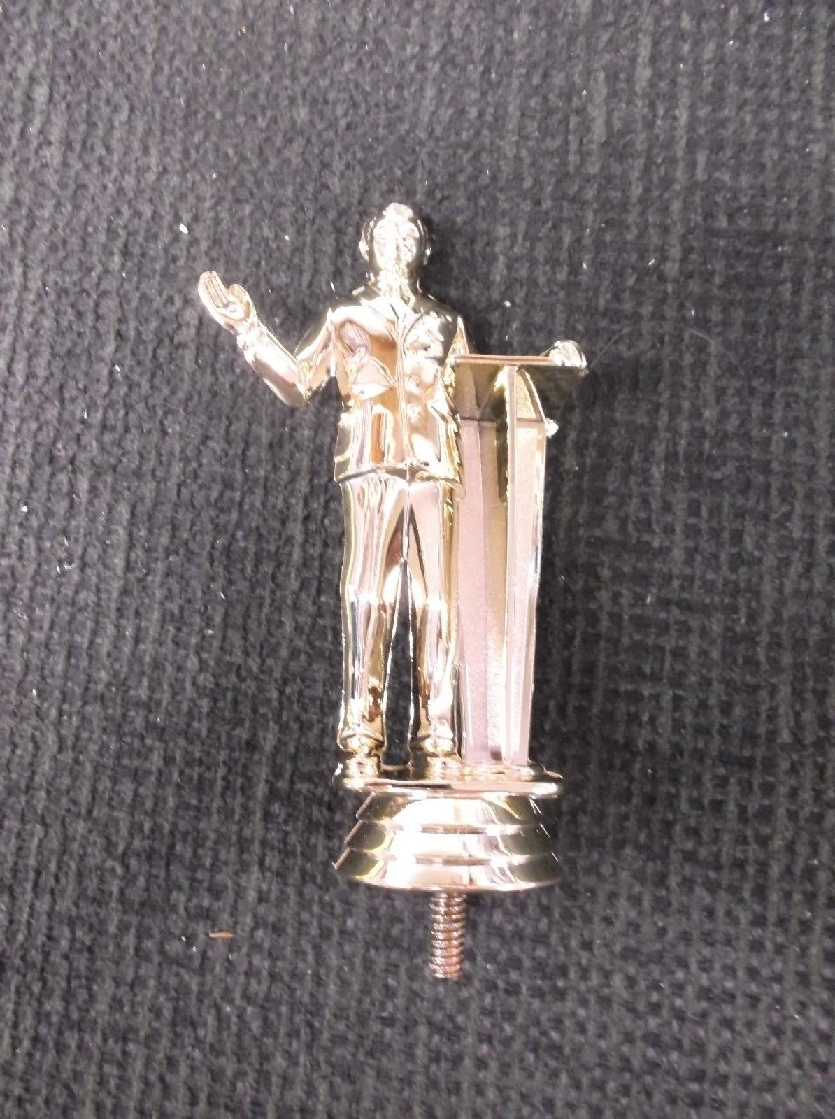 lot of 5 male public speaker presenter trophy parts PDU 5009 4 3/4" tall
