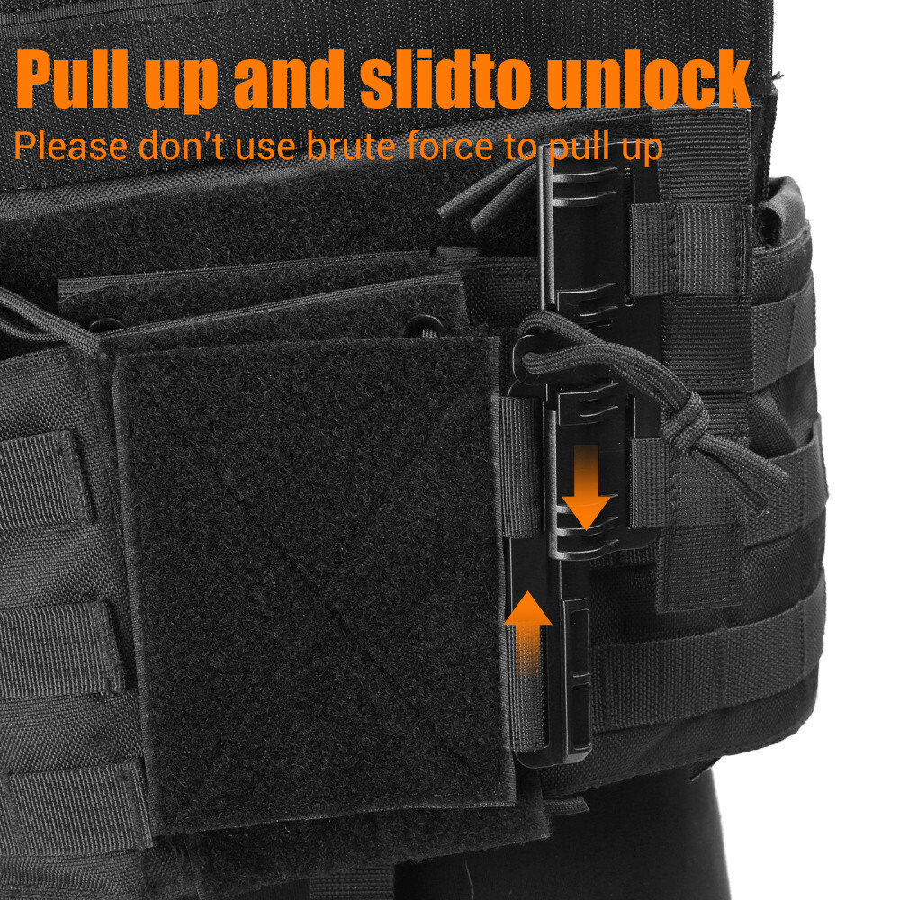 Tactical MOLLE Vest Quick Release Buckle Set Fast for Side Belt Cummerbund Strap