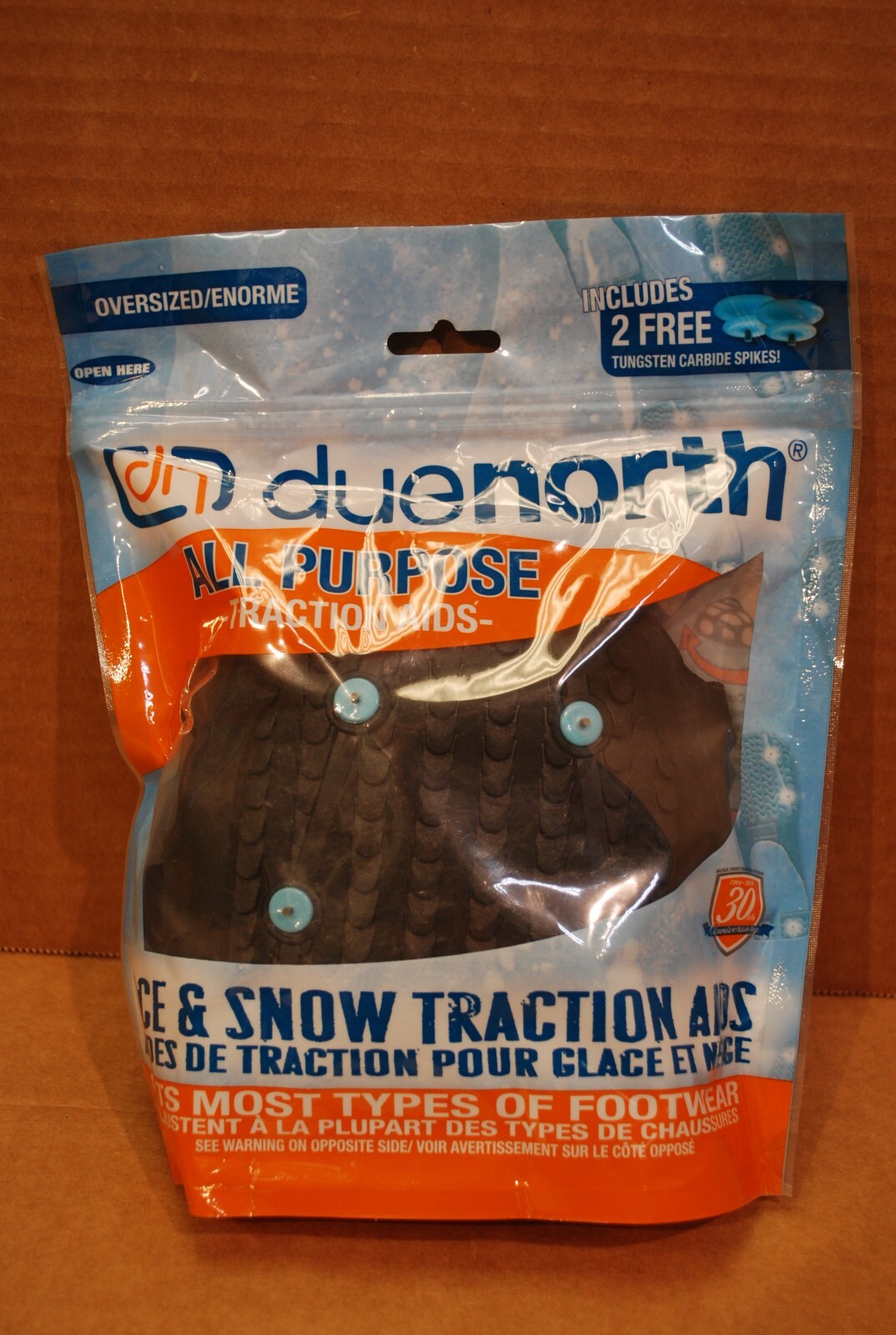 DueNorth All Purpose Ice & Snow Traction Aid Shoe Strap  Oversized
