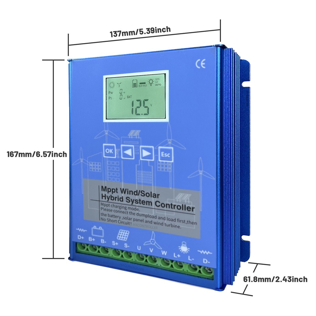 Smart Bluetooth Power Controller Solar & Wind Generator Transfer Switch 48V DC