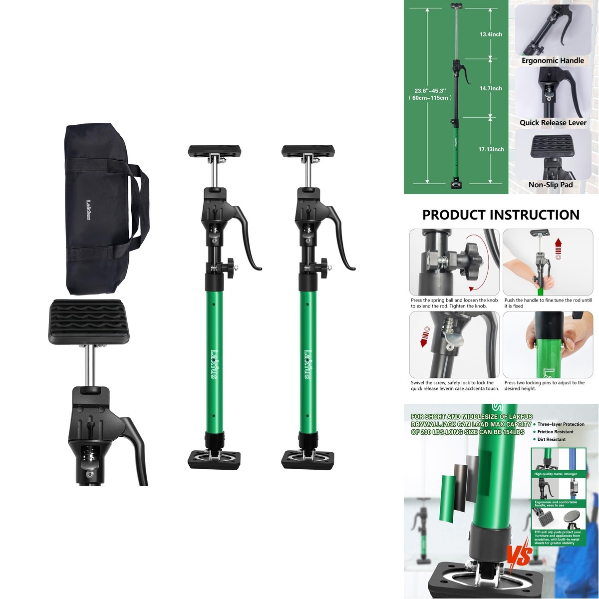 Lakfus Cabinet Jacks Installing Cabinets, Adjustable Third Hand Quick Support