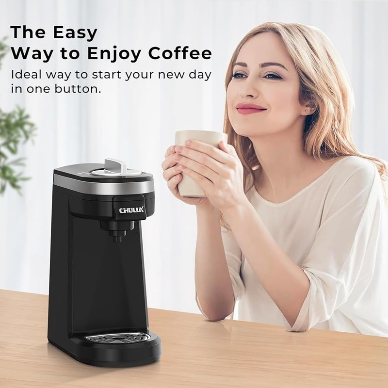 Single Serve Coffee Maker 12oz One Button Operation Auto Shut Off Easy Clean New