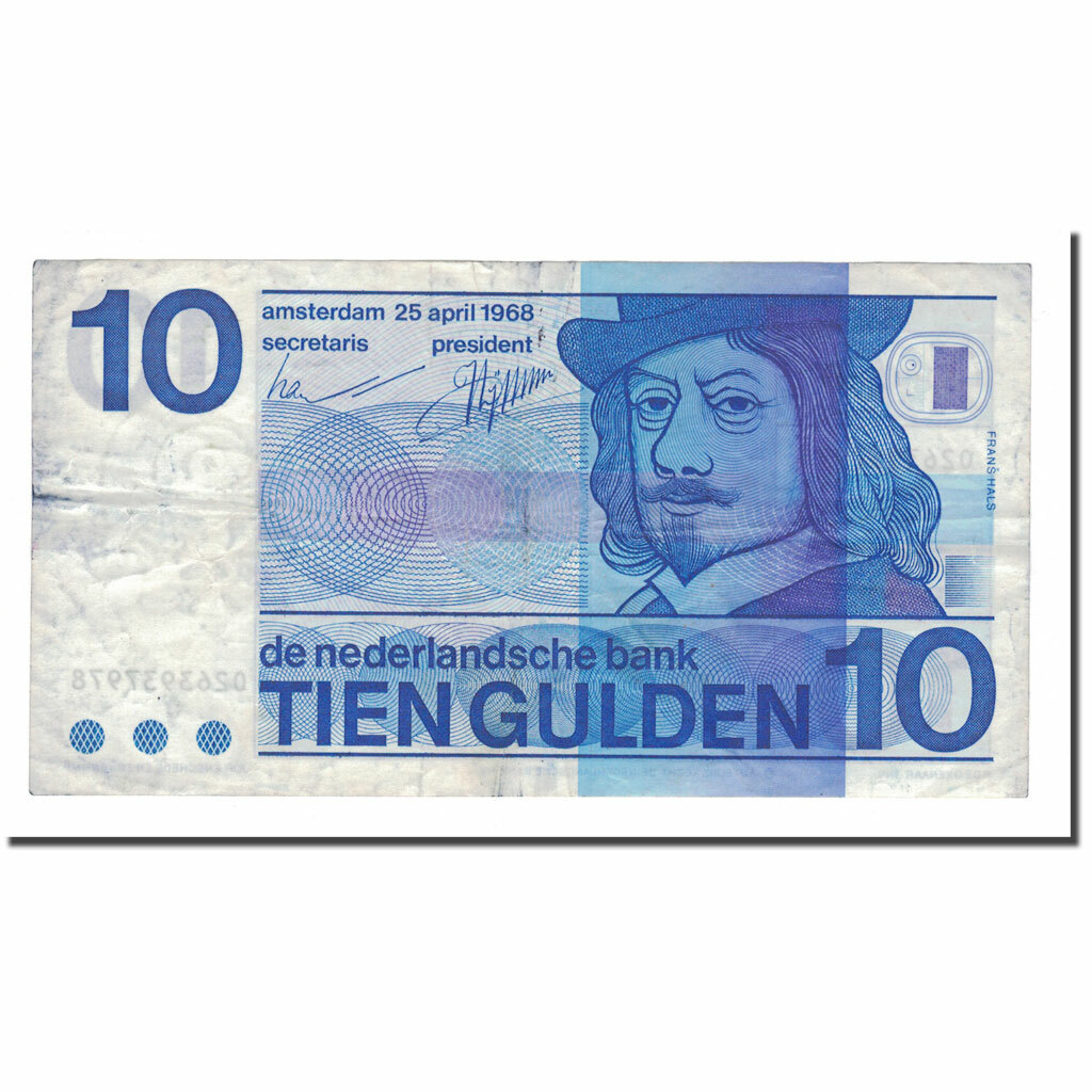 [#142061] Banknote, Netherlands, 10 Gulden, 1968, 1968-04-25, KM:91a, EF(40-45)