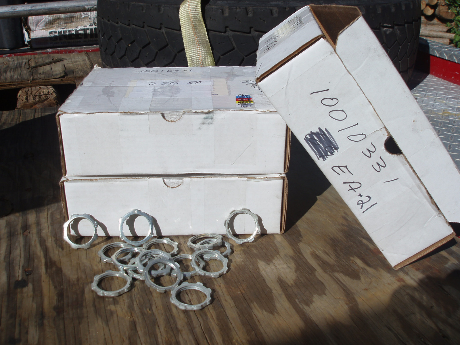 Thomas and Betts 143 1" Lock nuts Quantities of 50 each