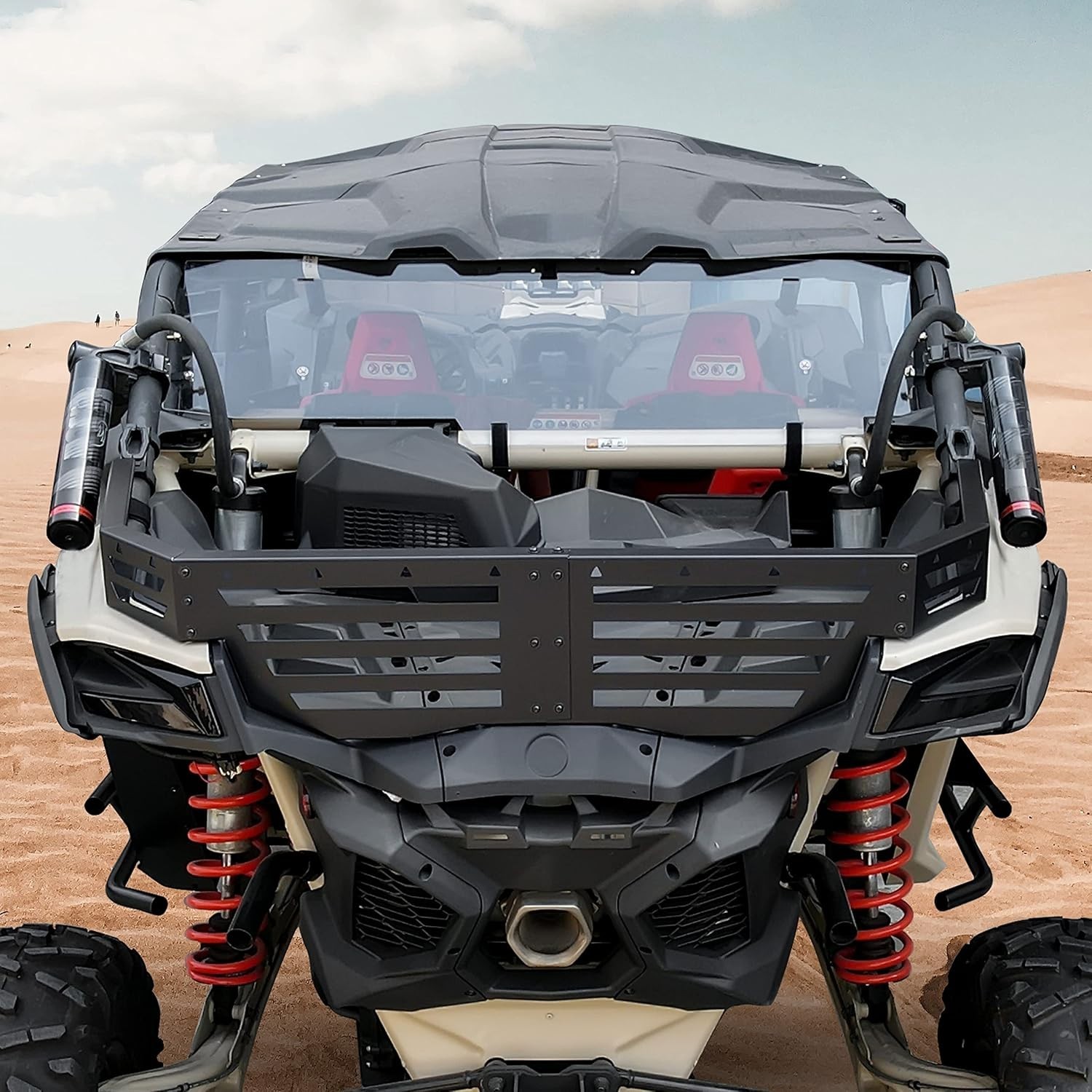 Rear Cargo Bed Extender Tailgate for Can-Am Maverick X3, Heavy Duty Steel Rea...