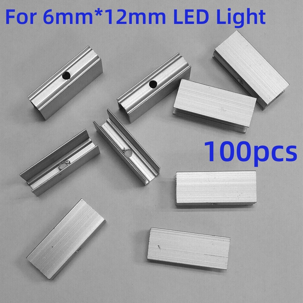 100pcs for 6*12mm Silicone Light Strip Fixing Clip Metal Waterproof Safty Simple