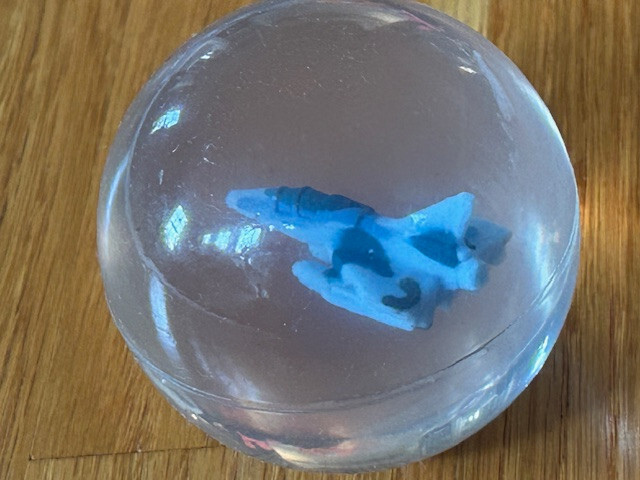 Vintage 90's Super Bouncy Ball space craft shuttle aircraft plane superball