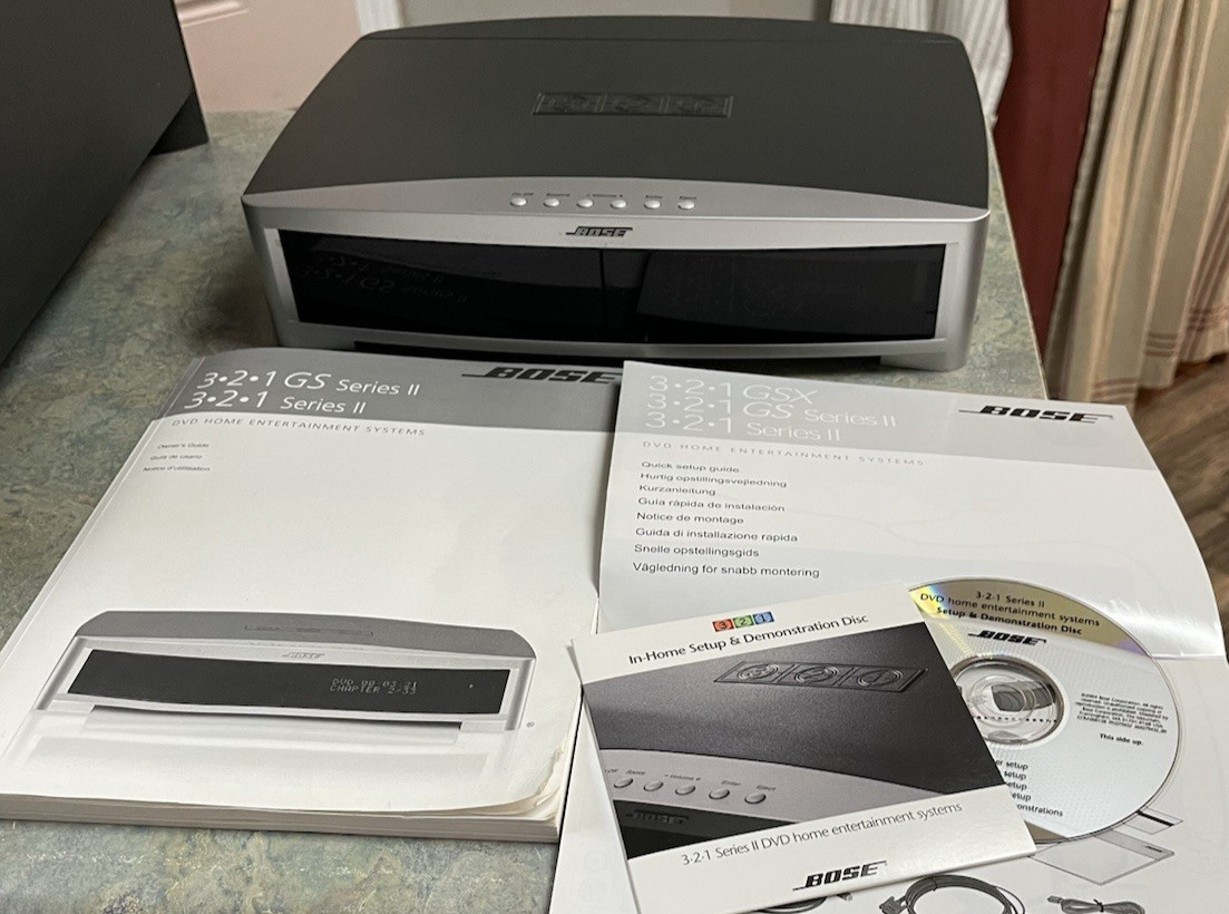 Bose 321 AV321 AV3-2-1 Series II Media Center With Manuals And Home Setup Disc
