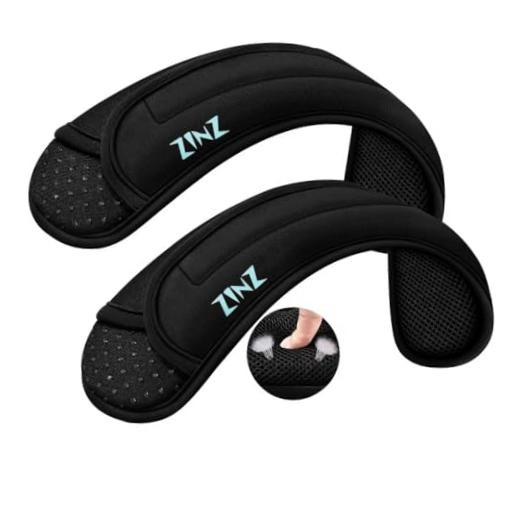 2-Pack Universal Shoulder Pad with Ultra thick Cushion for Bag Black-2pack