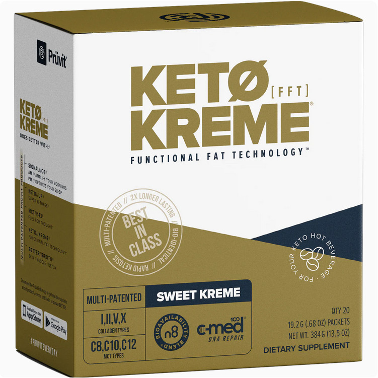 Pruvit KETO KREME®  20 Packets Sweet Kreme Flavor EXP:10/2026