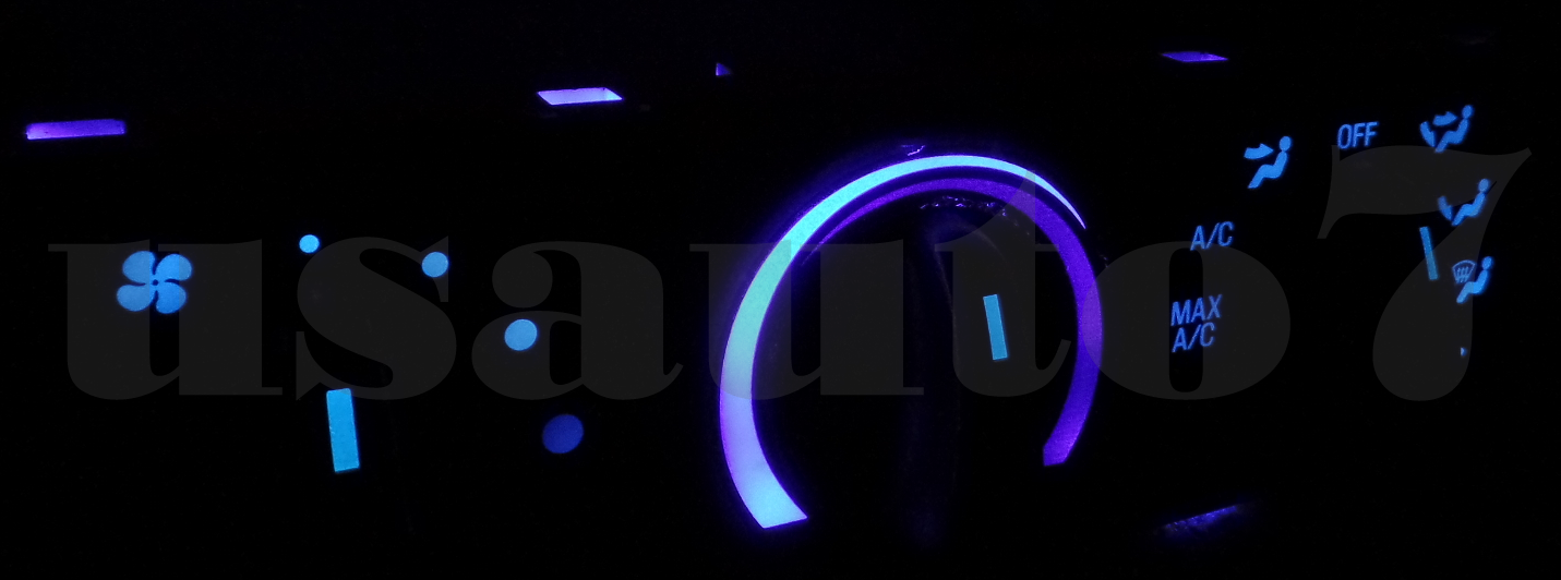 Cluster Gauge & AC Heater Climate Blue LED LIGHTS Fit 97-98 Ford F150 Expedition