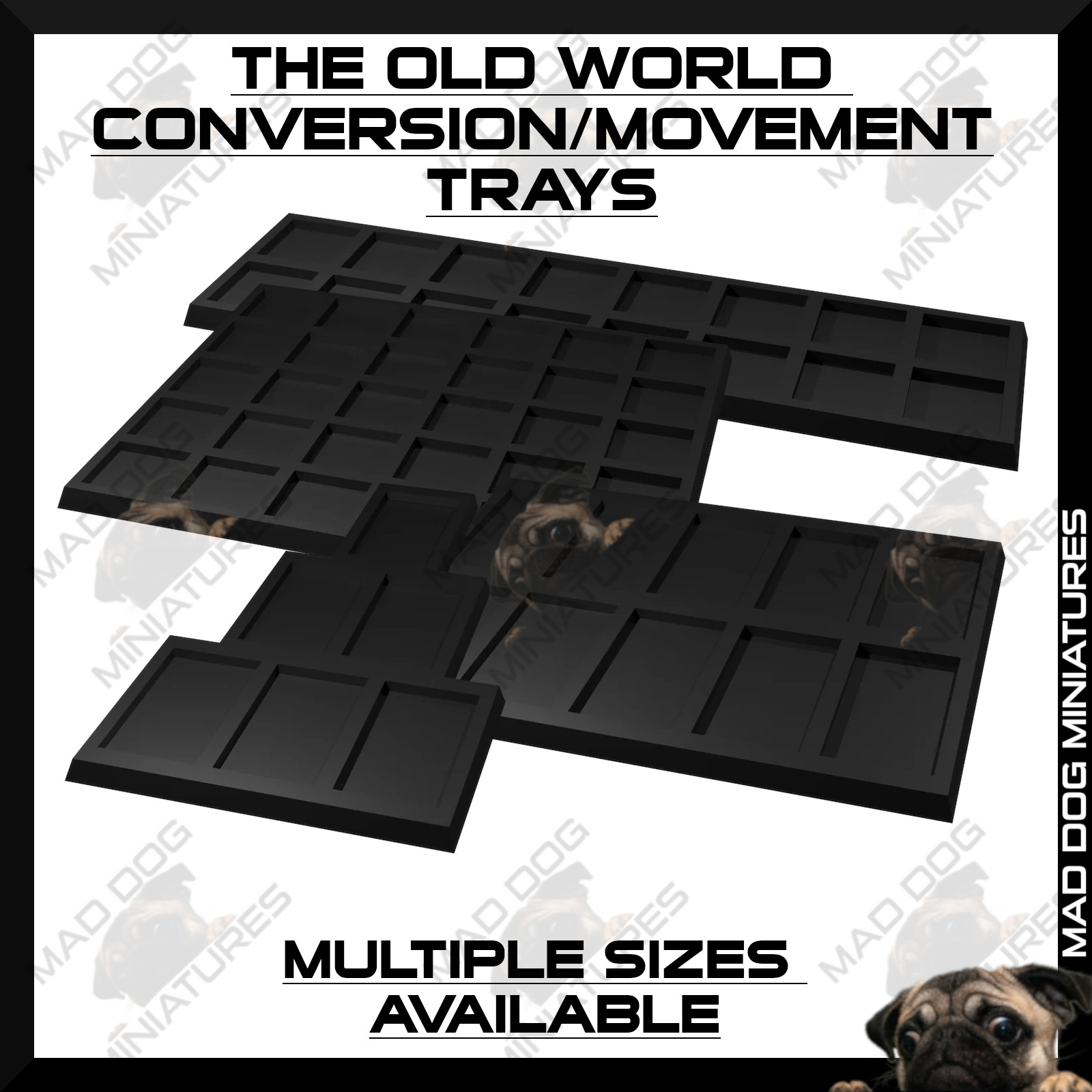 Warhammer The Old World Compatible Conversion Movement Trays Multiple Sizes