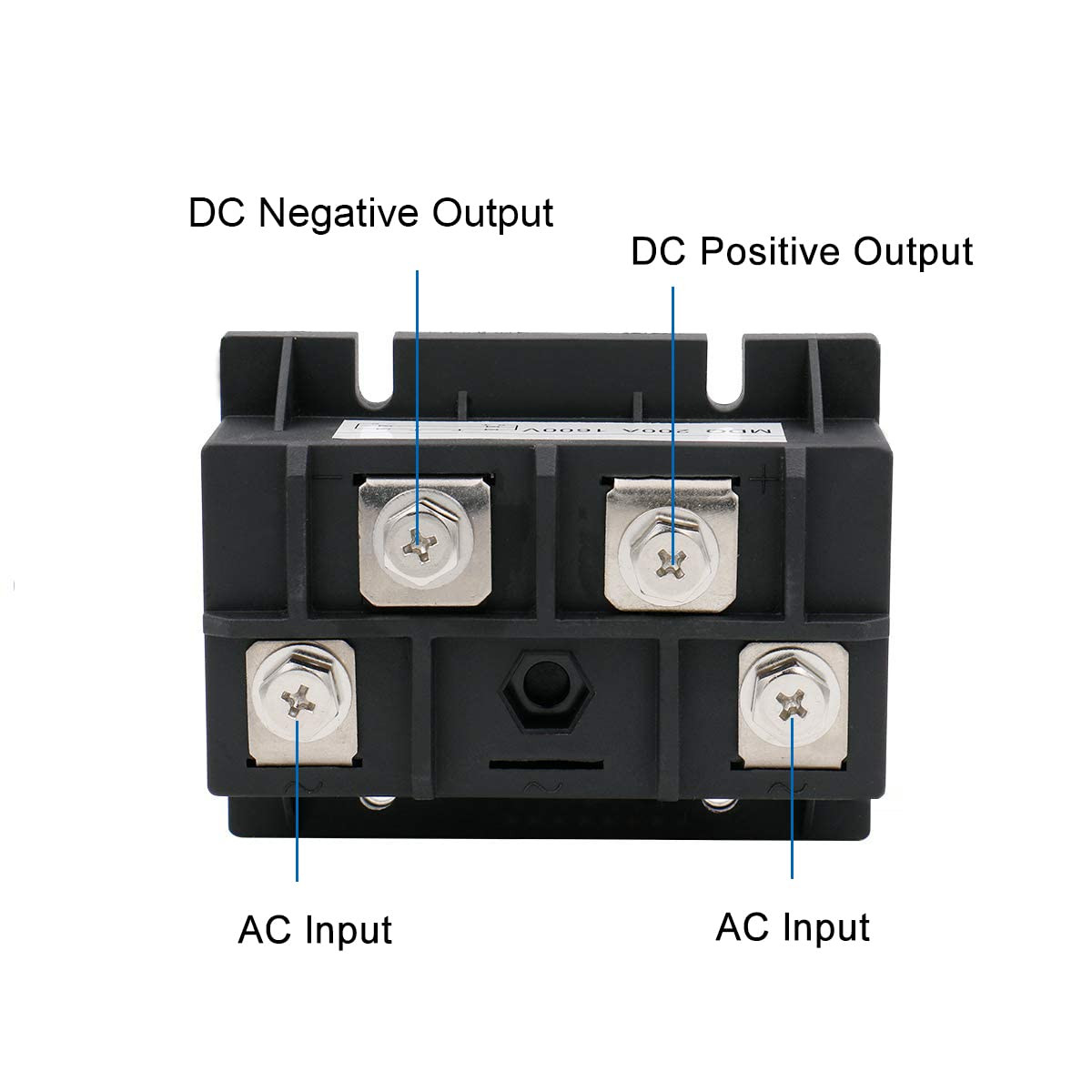 Bridge Rectifier MDQ-200A, 200A 1600V, Full Wave Diode Module Single Phase