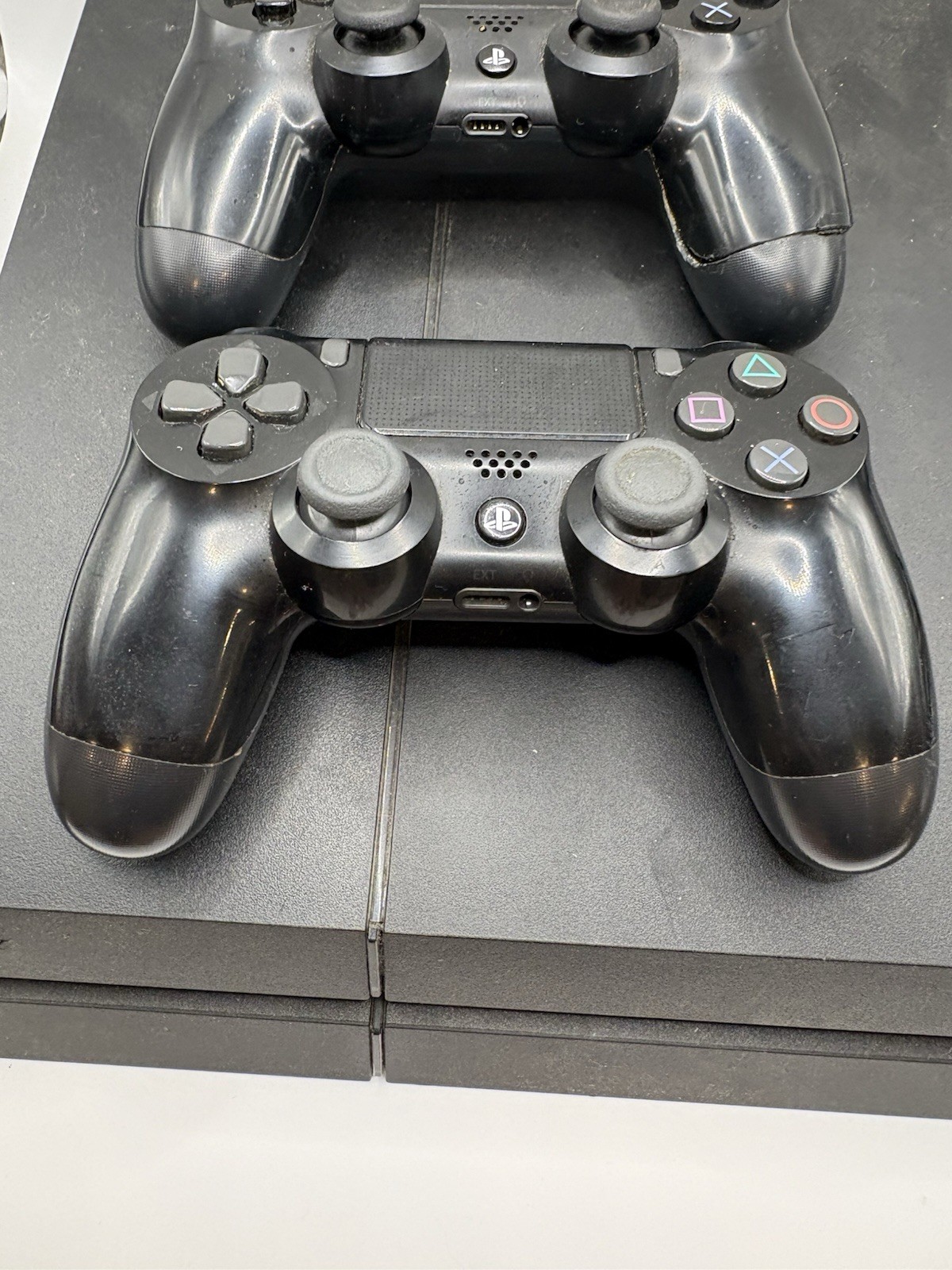 Sony PlayStation 4 Console w/ 2 Controllers And Cables - TESTED
