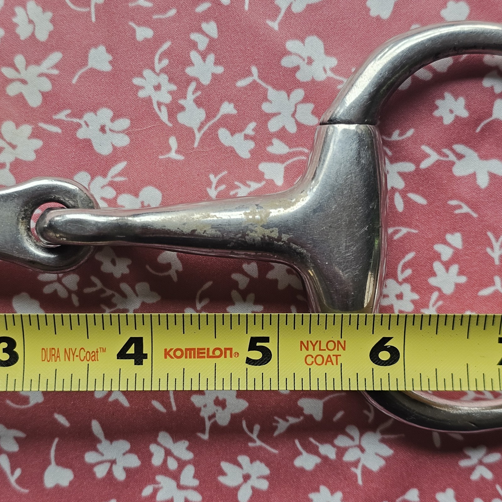 USED French Link Eggbutt Horse Snaffle Bit 5.25"