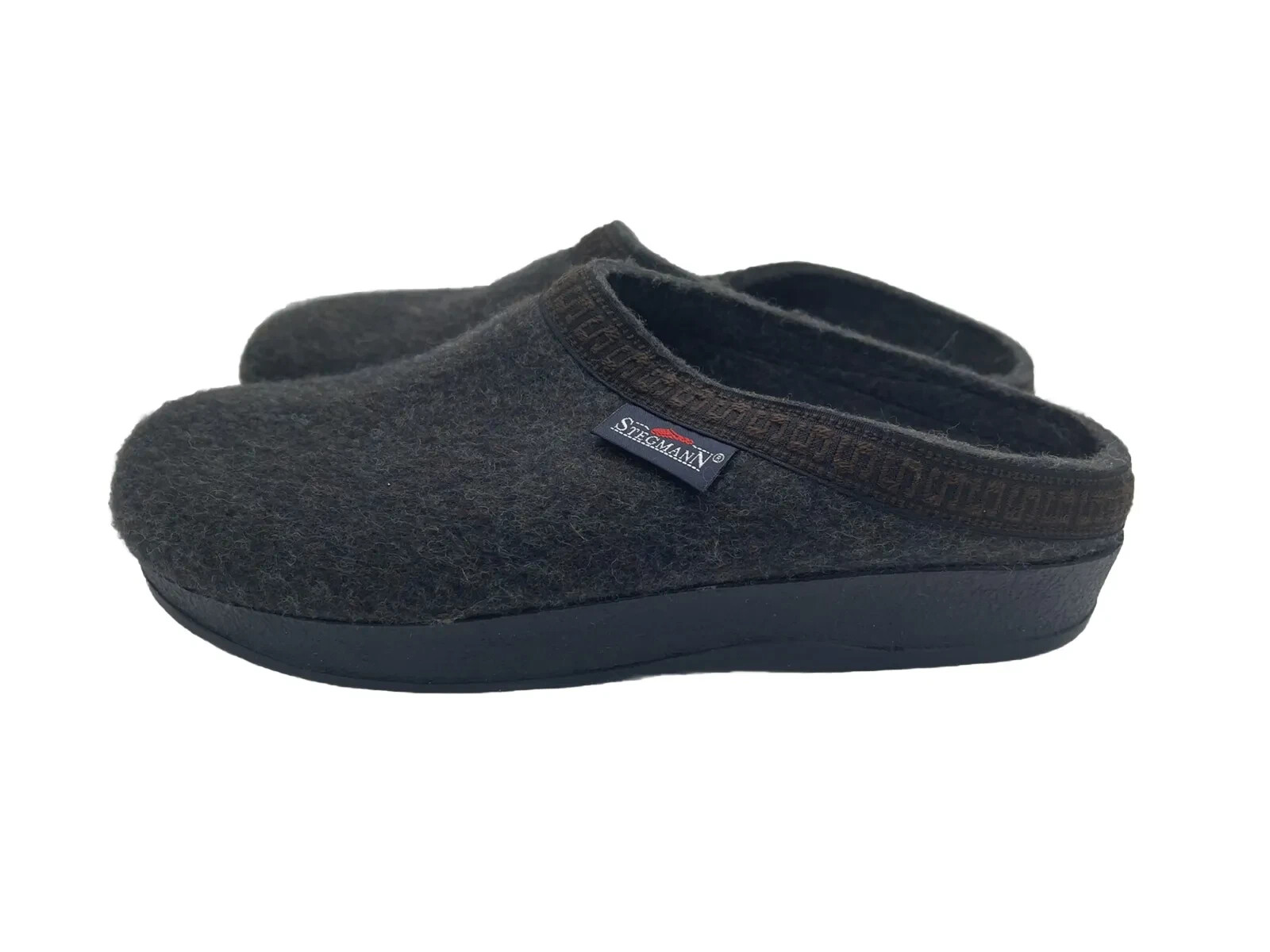 Stegmann Women's Wool Clog Poly Sole Marone Size 10