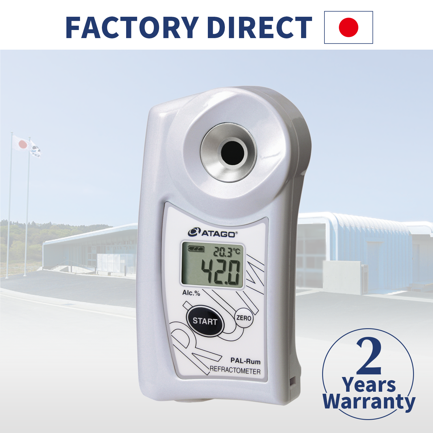 ATAGO Official Site “Pocket” Ethyl alcohol refractometer PAL-Rum