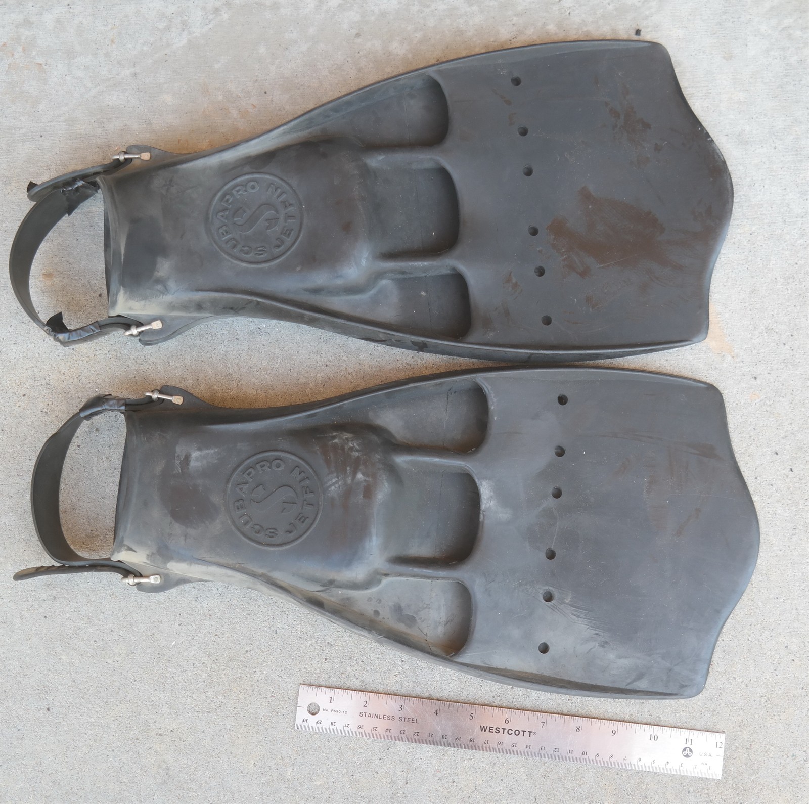 Vtg Scubapro Jetfin Size Medium Excellent Condition Jetfins