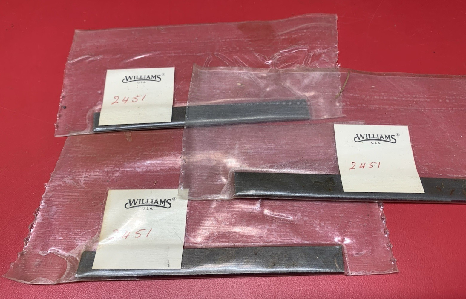 Lathe Tools: Lot of 3 Williams Cut Off Parting Blades 3/32" x 1/2"x 4-1/2" NOS