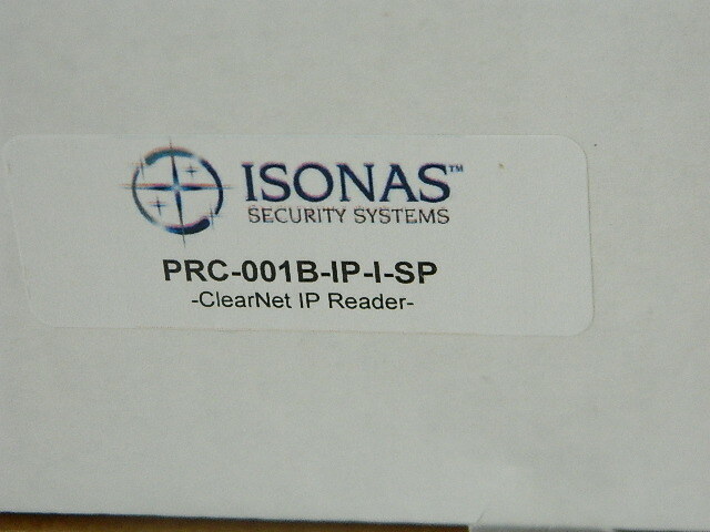NEW ISONAS PRC-001B-IP-I-SP CLEAR NET READER IP PROXIMITY CARD READER 3x4