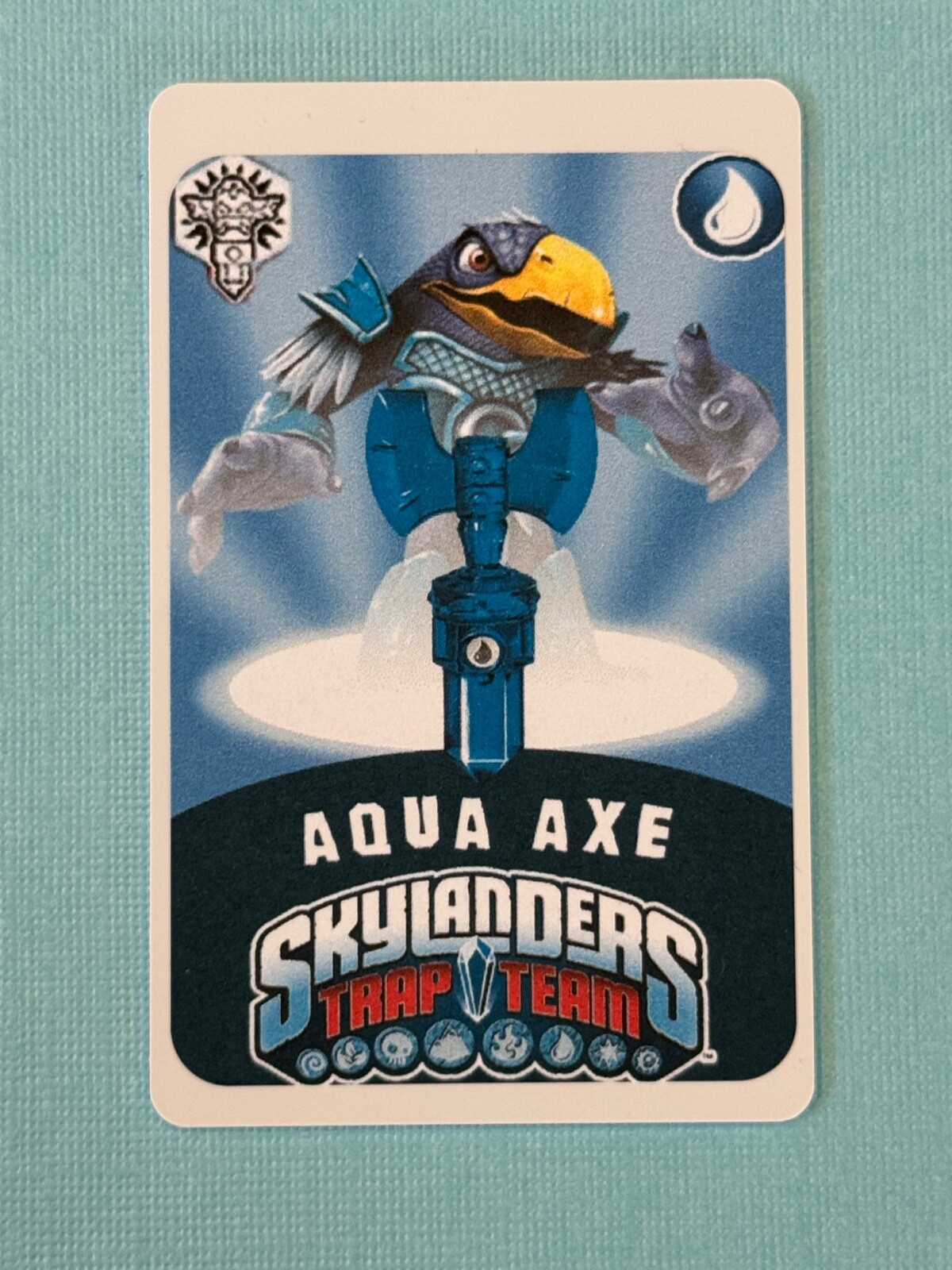 Skylanders Trap Team Aqua Axe Trap NFC Card