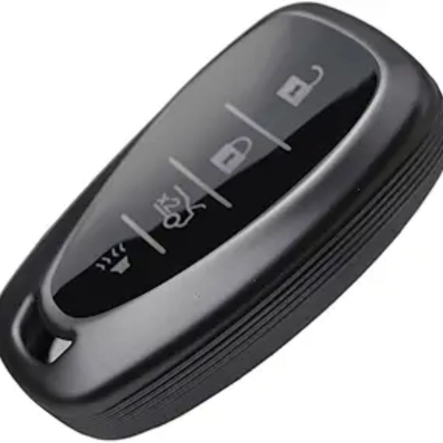 Metallic Silver Black Key Fob Cover for Malibu Camaro Trax Traverse Sonic Cruze