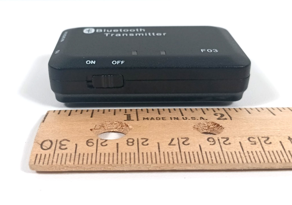 Bluetooth 3.0 Audio Transmitter Jack Aux Adapter BT35F03 Preowned