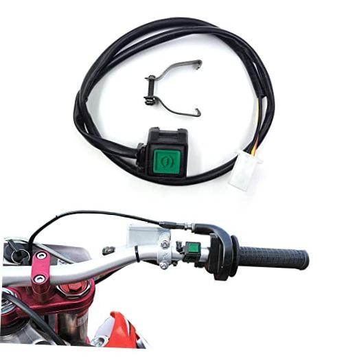 Handlebar Engine Start Switch Universal Motorcycle ATV UTV Button Green