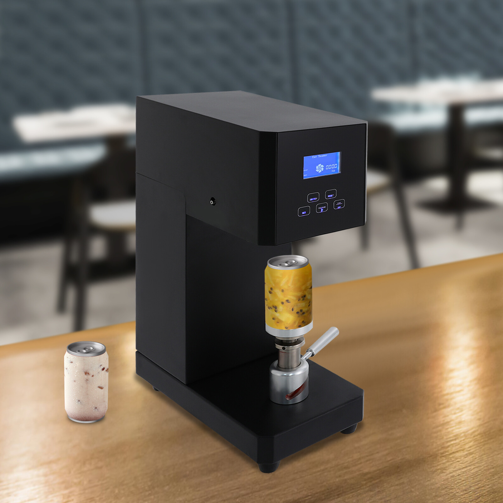 Semi-Automatic Can Sealing Machine for PET Bottles & Aluminum Cans