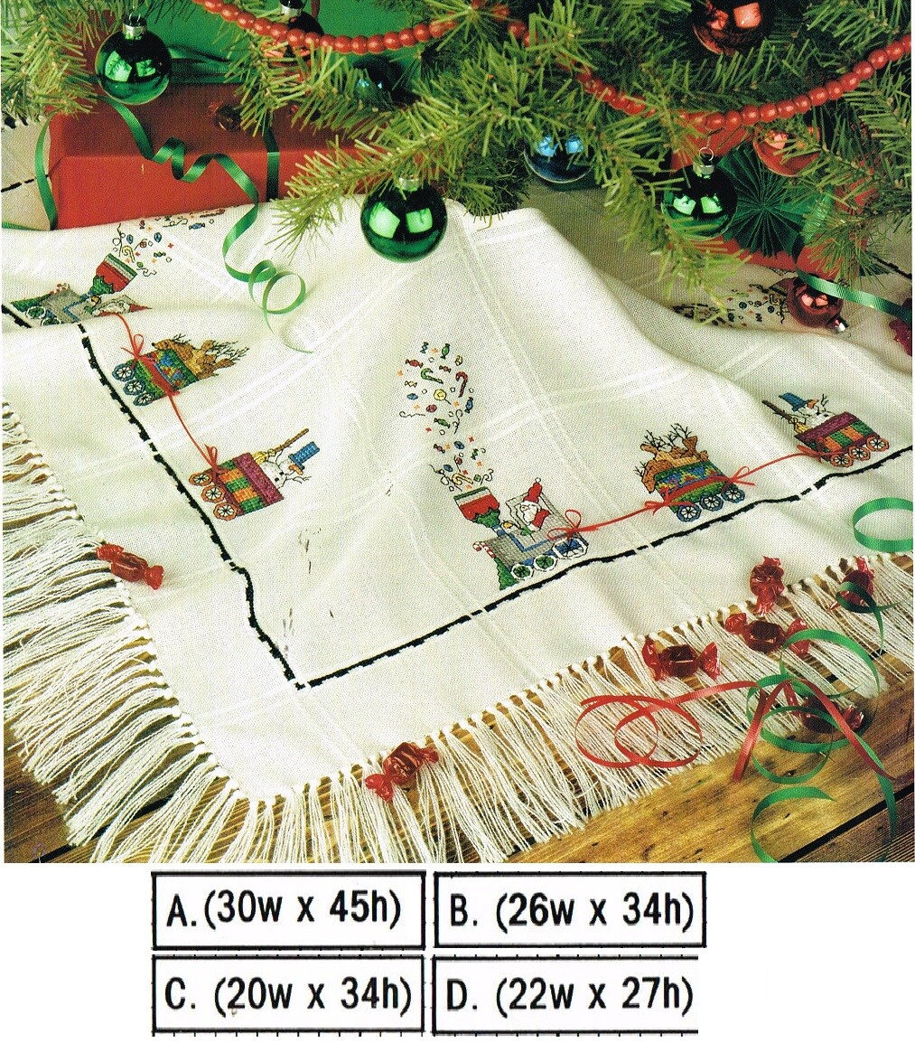 SANTA'S EXPRESS   CROSS STITCH PATTERN  ONLY  -  TL   AUY