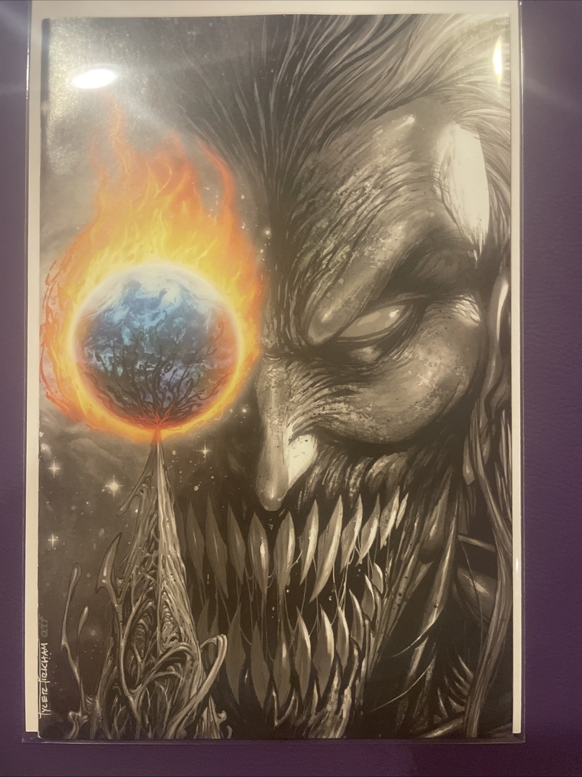 KING IN BLACK #3 (Tyler Kirkham Exclusive Color Splash Virgin Variant) NM+