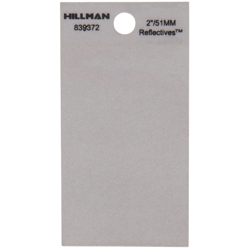 Hillman 839372 Mylar Black Reflective Self-Adhesive Letter 2 H in. (Pack of 6)