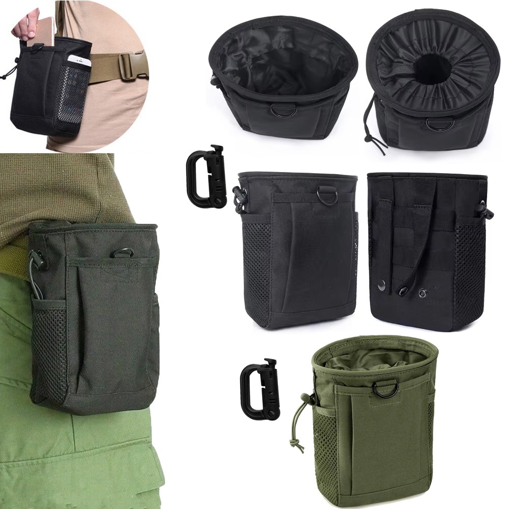 Adjustable Tactical Molle Dump Pouch Utility Molle Dump Bag with D-Ring Outdoor