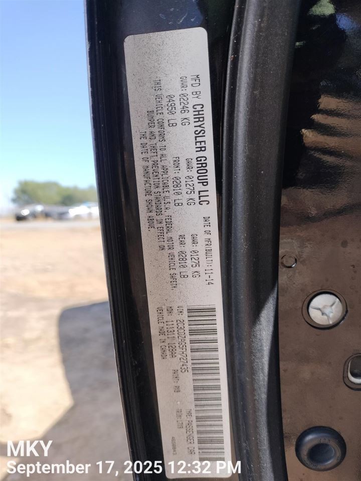 ENGINE WIRE HARNESS OEM 2015 DODGE CHALLENGE 68214189AD