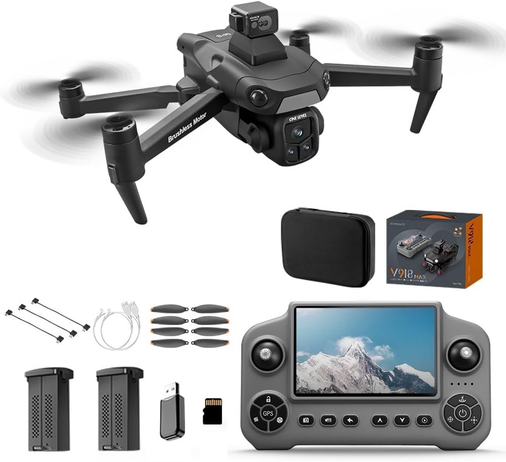 8K Camera Drone 5" HD Screen GPS V918 for Adults