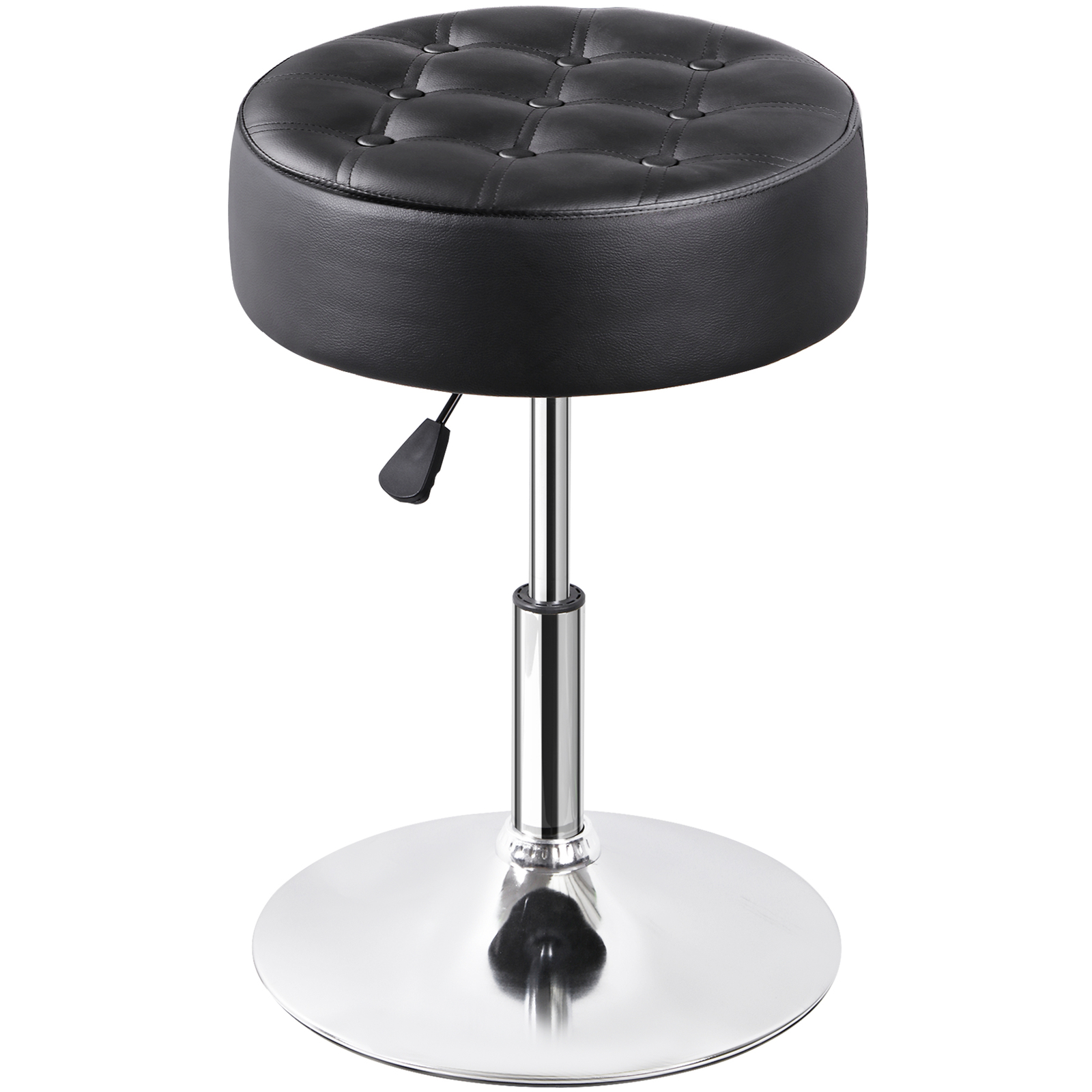 2PCS 360° Swivel Vanity Bar Stool Makeup Stool Adjustable Height Bar Stool Black