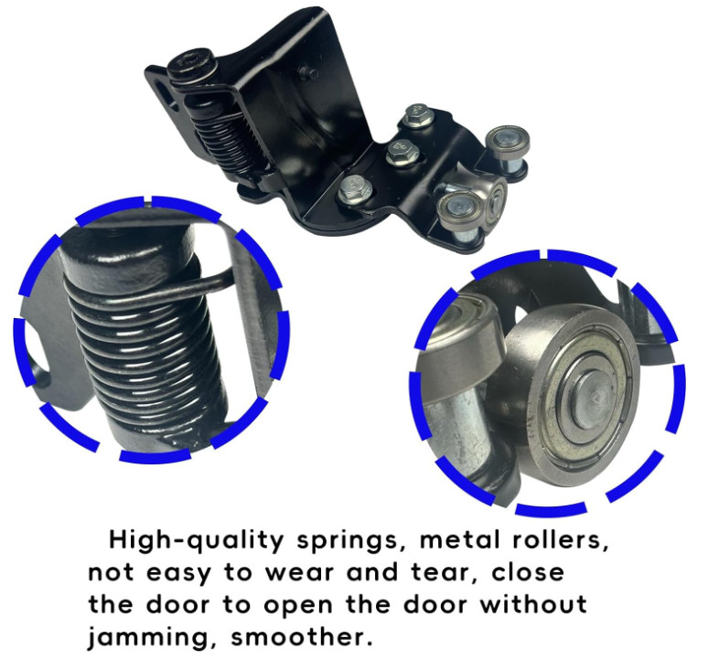 Right Sliding Door Roller Hinge Kit Upper Middle Lower for Ford Transit 15-19