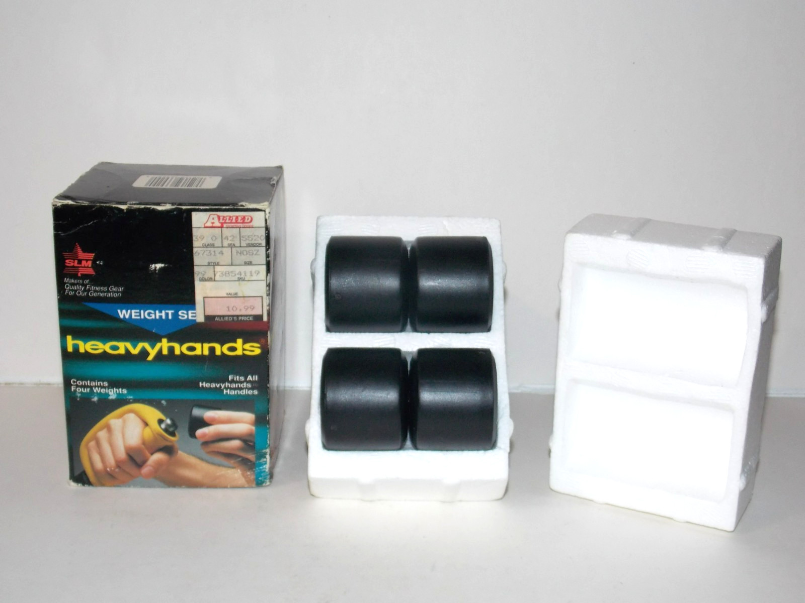 Heavy Hands Aerobic Twist On Weights 2 LB Set Weights for HeavyHands Dumbbells