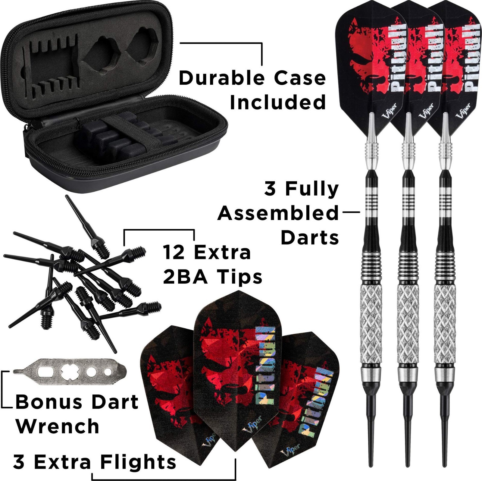 90% Tungsten Soft Tip Dart Set - 18g, Precision Darts for Ultimate Performance