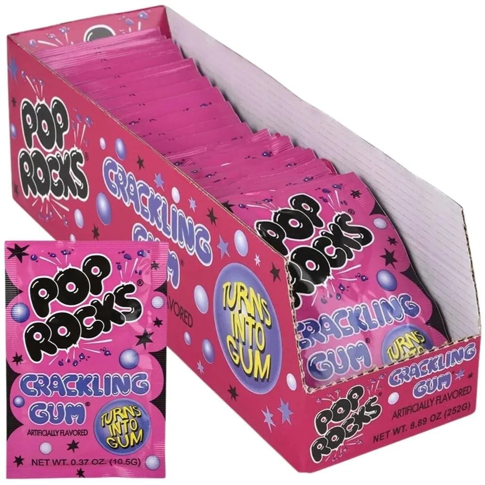 Pop Rocks Crackling Gum 24ct Box
