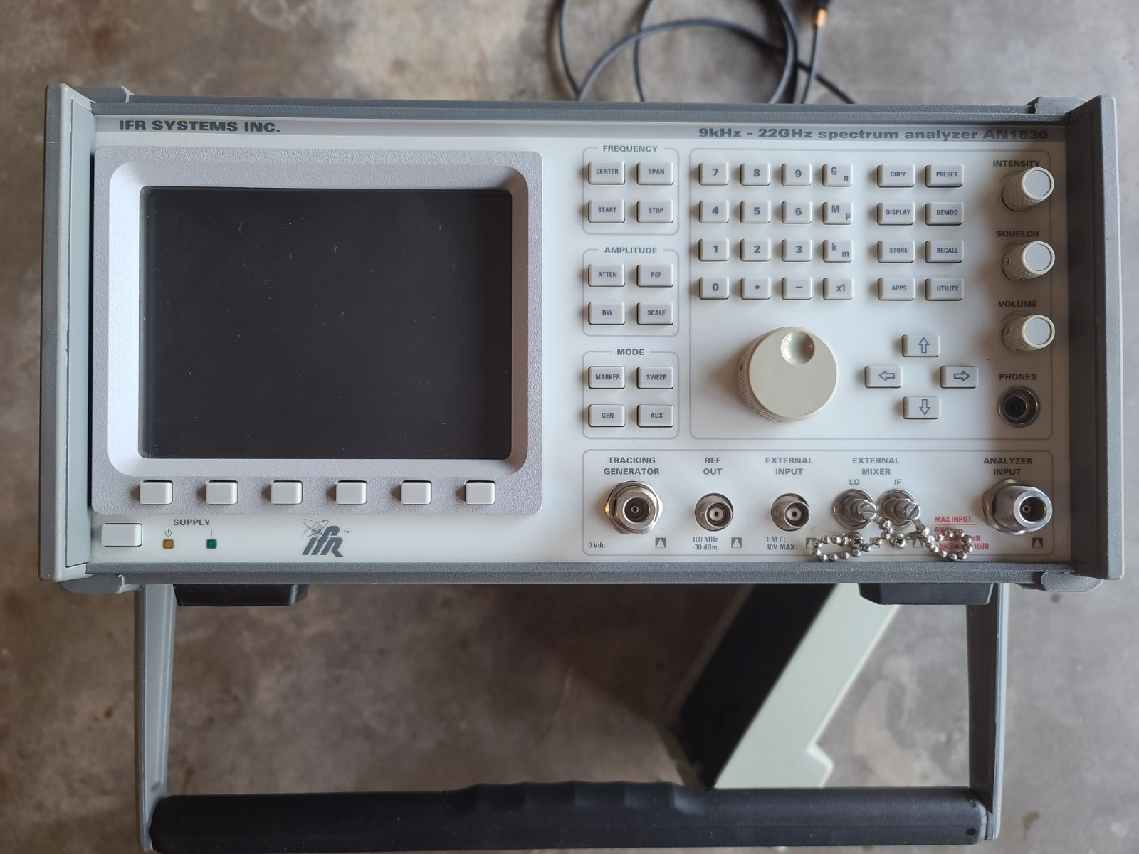 IFR AN1830 Spectrum Analyzer 9 kHz-22 GHz