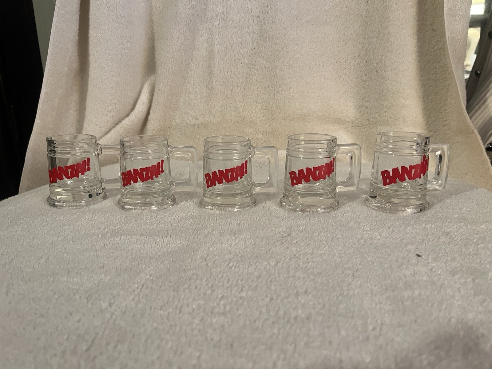 5 Banzai Shot glasses never used