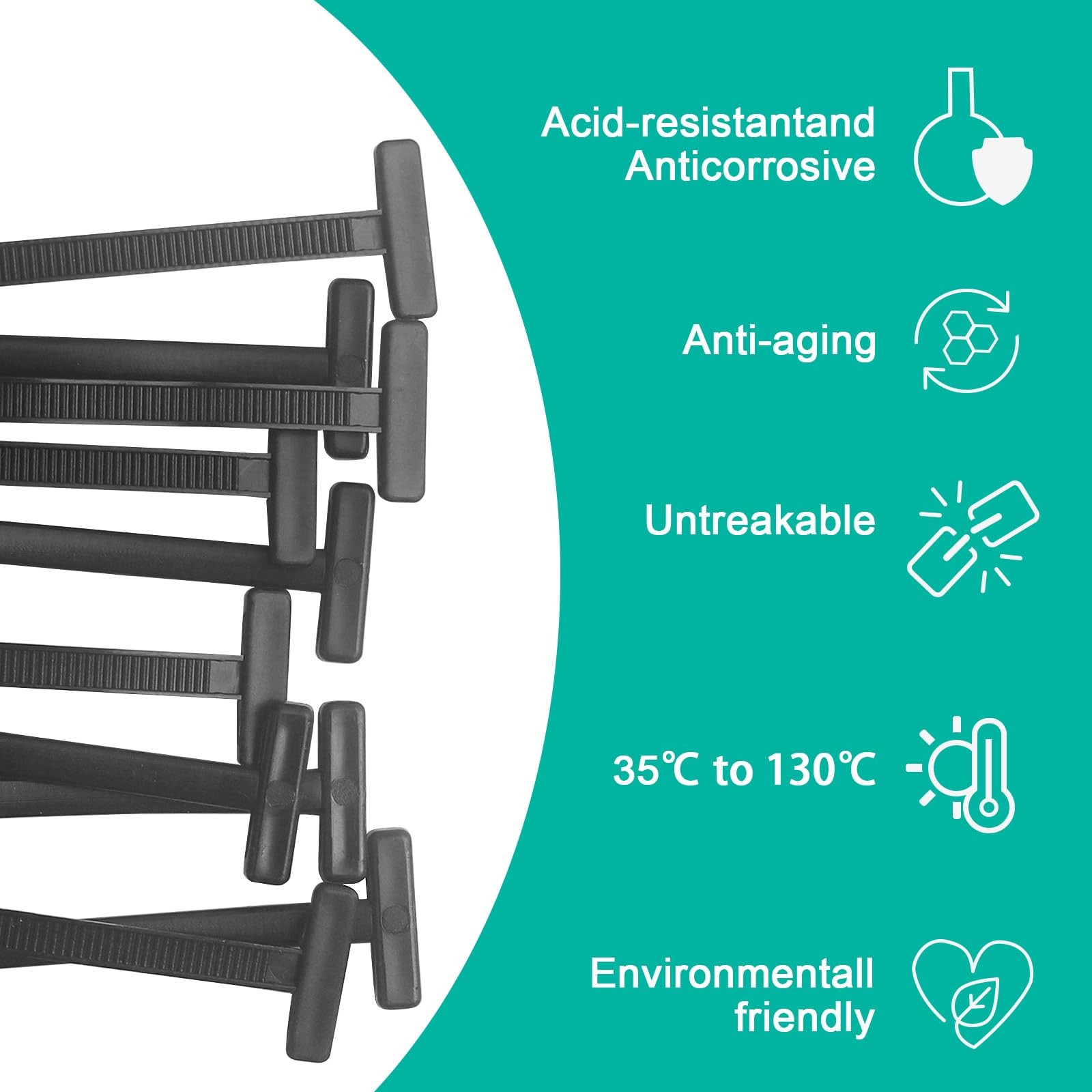 150Pcs Nylon Universal Cable Tie Buckle - New Multifunctional 150pcs