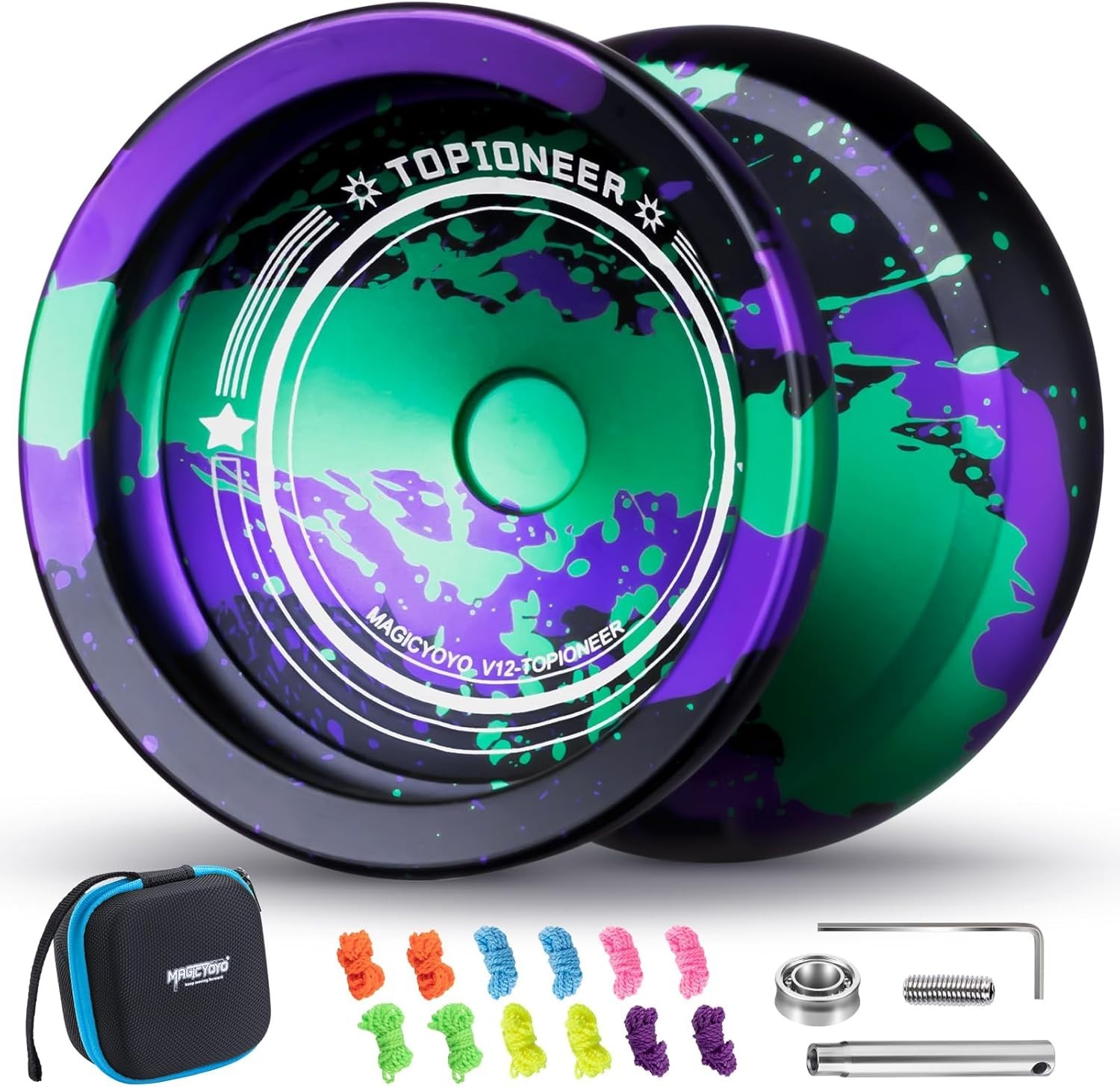 MAGICYOYO K2 Yoyo Professional Glow in The Dark, Responsive for Kids...