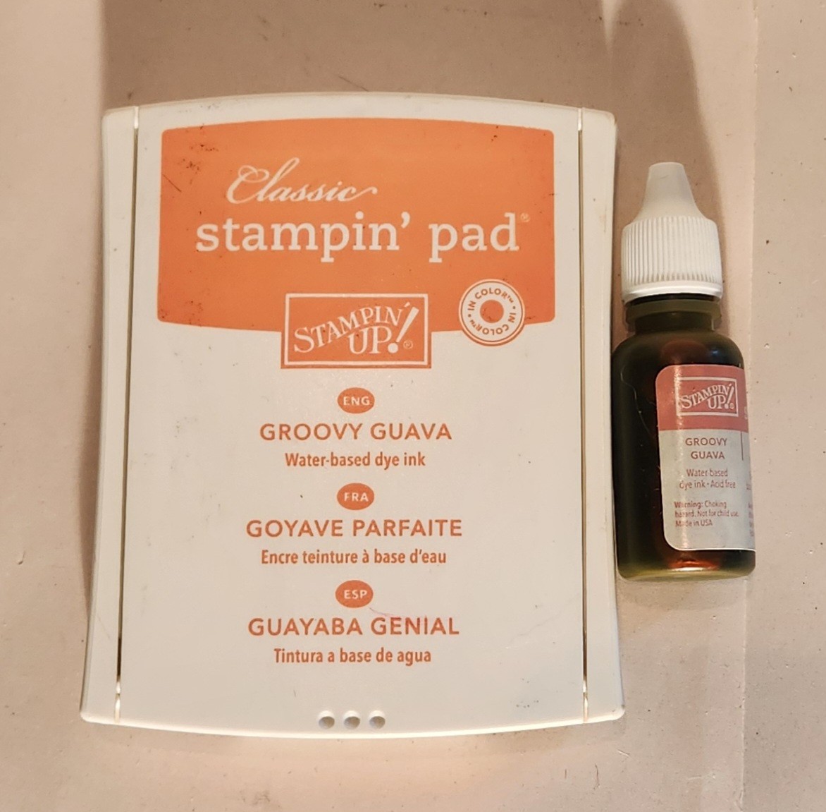 Stampin Up Classic Stampin Pad and Refill - Groovy Guava