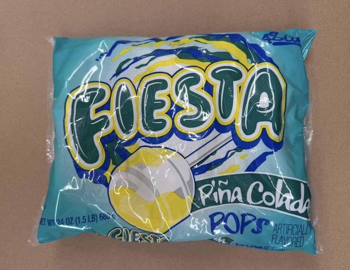 Charms Fiesta Piña Colada Lollipops Party Favors - BAG OF 48 Count