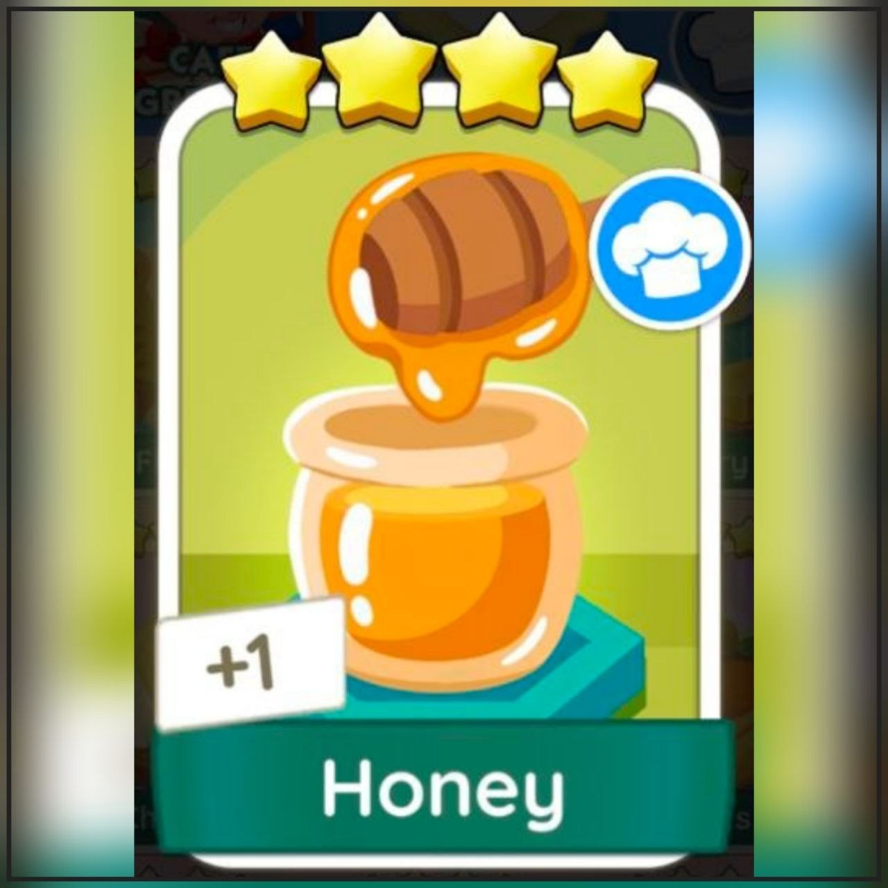 1 x Honey (⭐️⭐️⭐️⭐️)Set-11 Cafe Ingredient( Happy Harvest ) Mono_poly_go Sticker